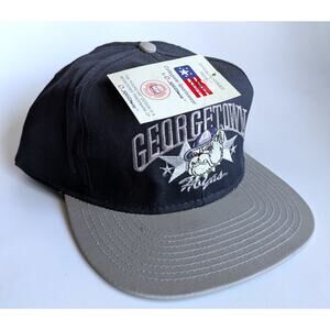 NEW Georgetown Hoyas 90s SPEEDWAY Stars snapback navy gray NCAA basketball vtg